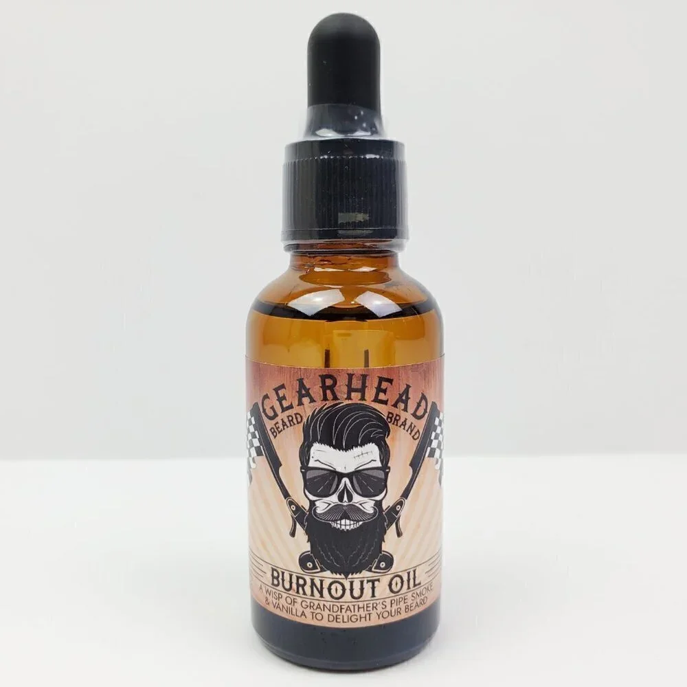 Burnout Oil Vanilla Tobacco Men's Grooming Beard and Mustache Oil 30ml Bottle